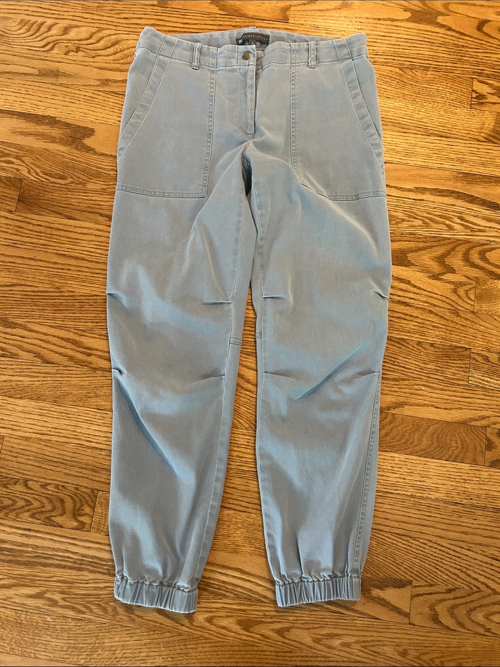 Elliot Lauren Blue Elastic-Cuff Jogger Pants